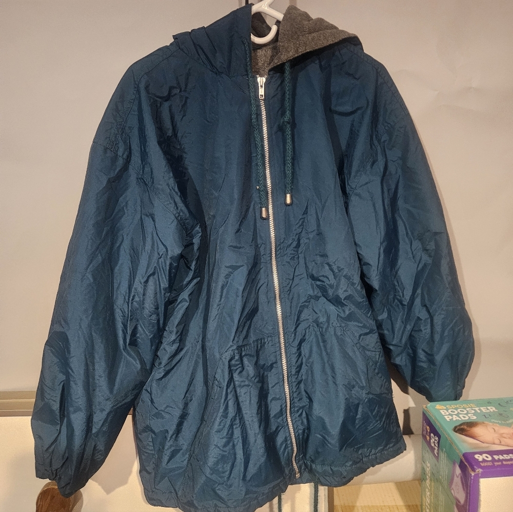 Wear-Guard 1492 Mens Full Zip Fleece Lined Green Soft Shell Jacket Sz M